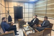 دیدار مرادی سرپرست فرمانداری لالی با جولانژاد مدیر کل راهداری و حمل و نقل جاده ای استان خوزستان
