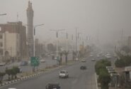 باد شدید و گرد و خاک در راه استان خوزستان
